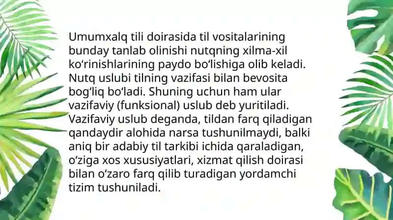 Nutq uslublari va uning turlari 3