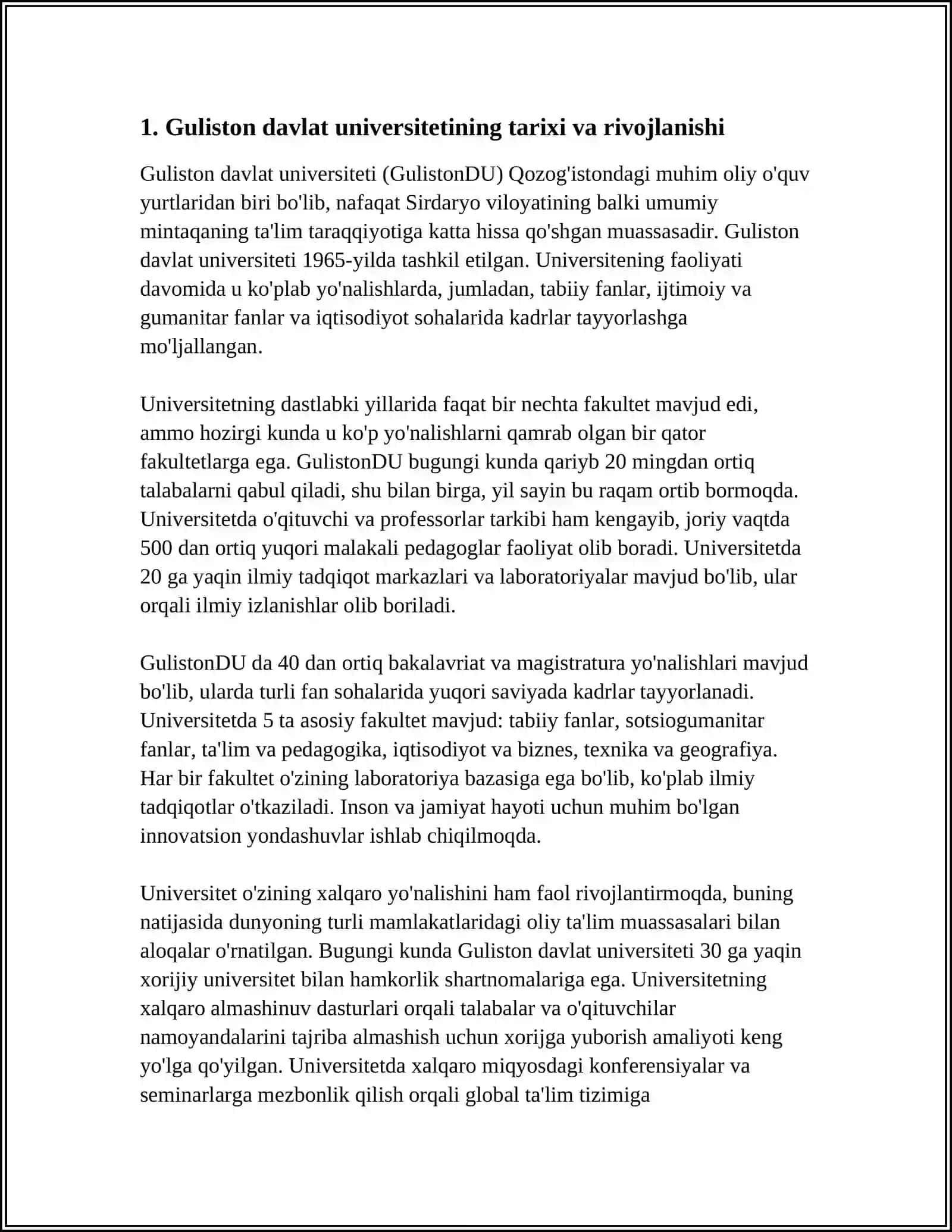 Guliston davlat universiteti tarixi va rivojlanishi 3
