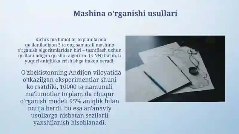 Mashina o'rganishi usullari 3