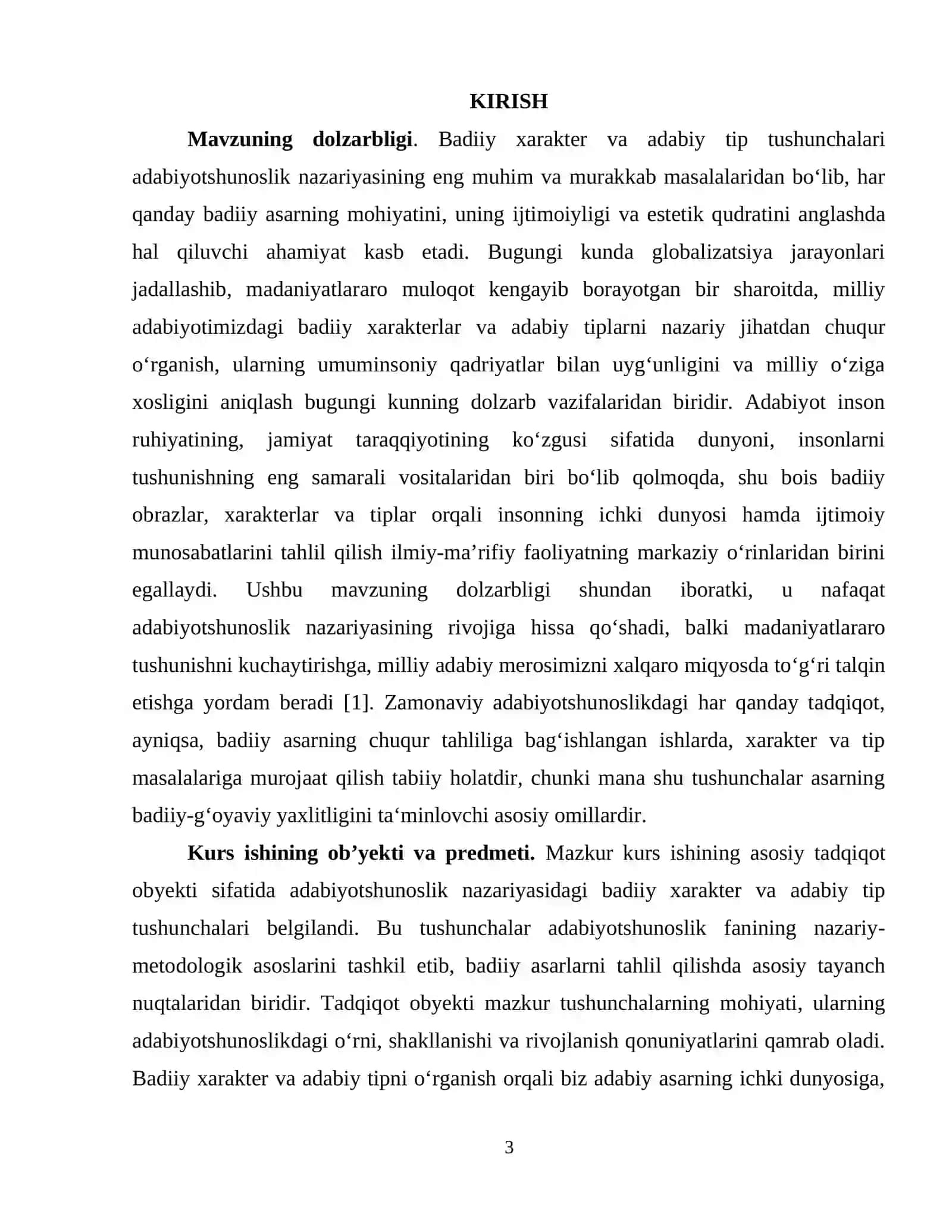 Badiiy xarakter va adabiy tip 3