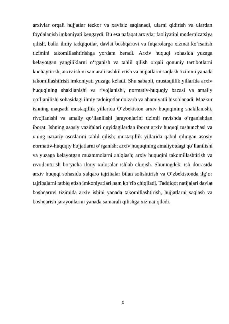 Mustaqillik yillarida arxiv huquqi 3