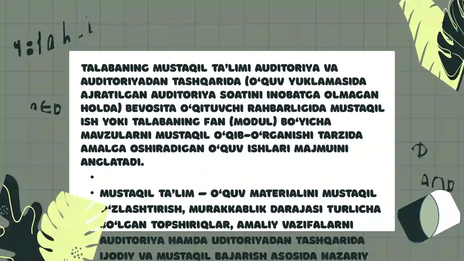 Fan boʻyicha qoʻshimcha adabiyotlar bilan ishlash 3