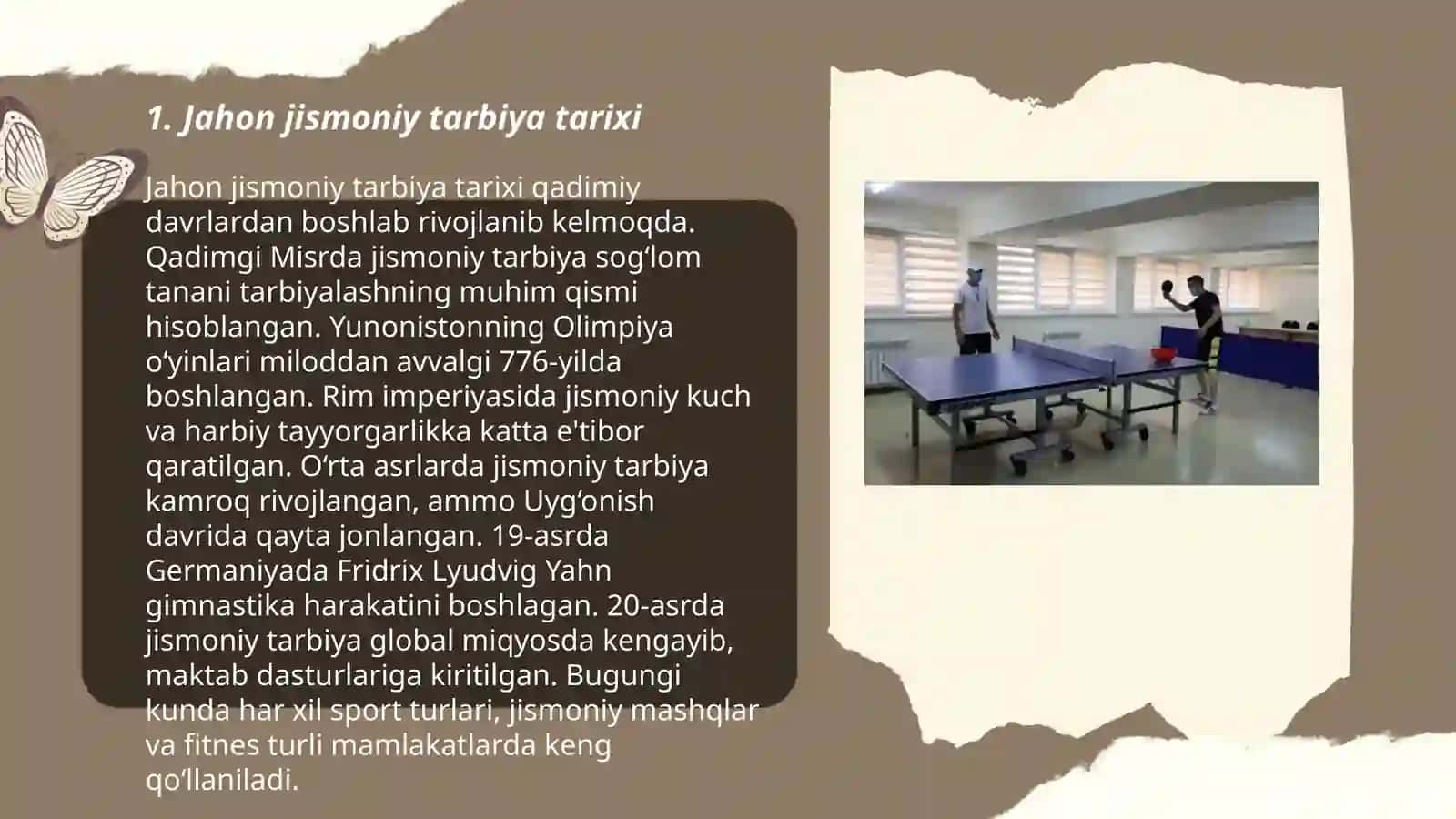 Jahon jismoniy tarbiya VA sport rivojlanishi 3