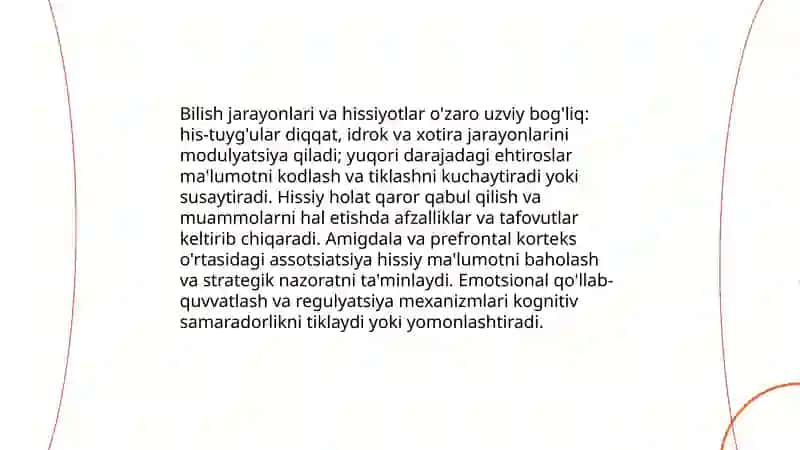 Bilish jarayonlari va hissiyotlar 3