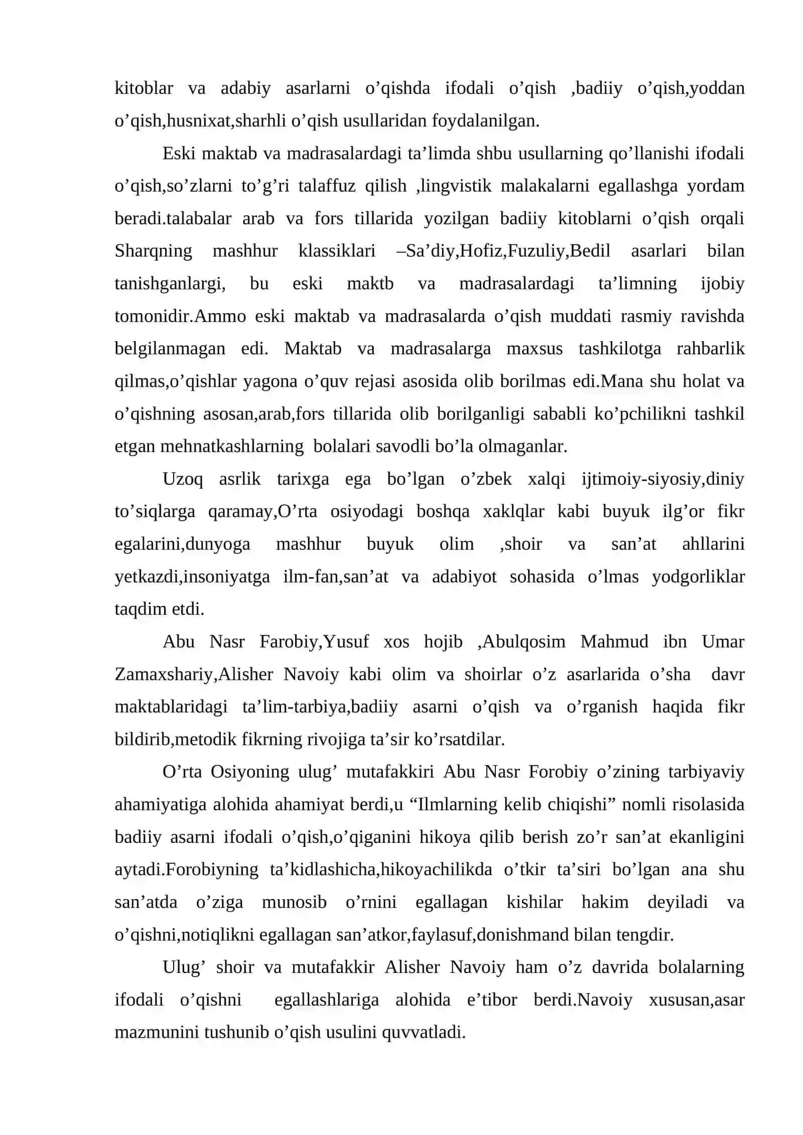 Adabiyot o’qitish metodikasi tarixidan. 3