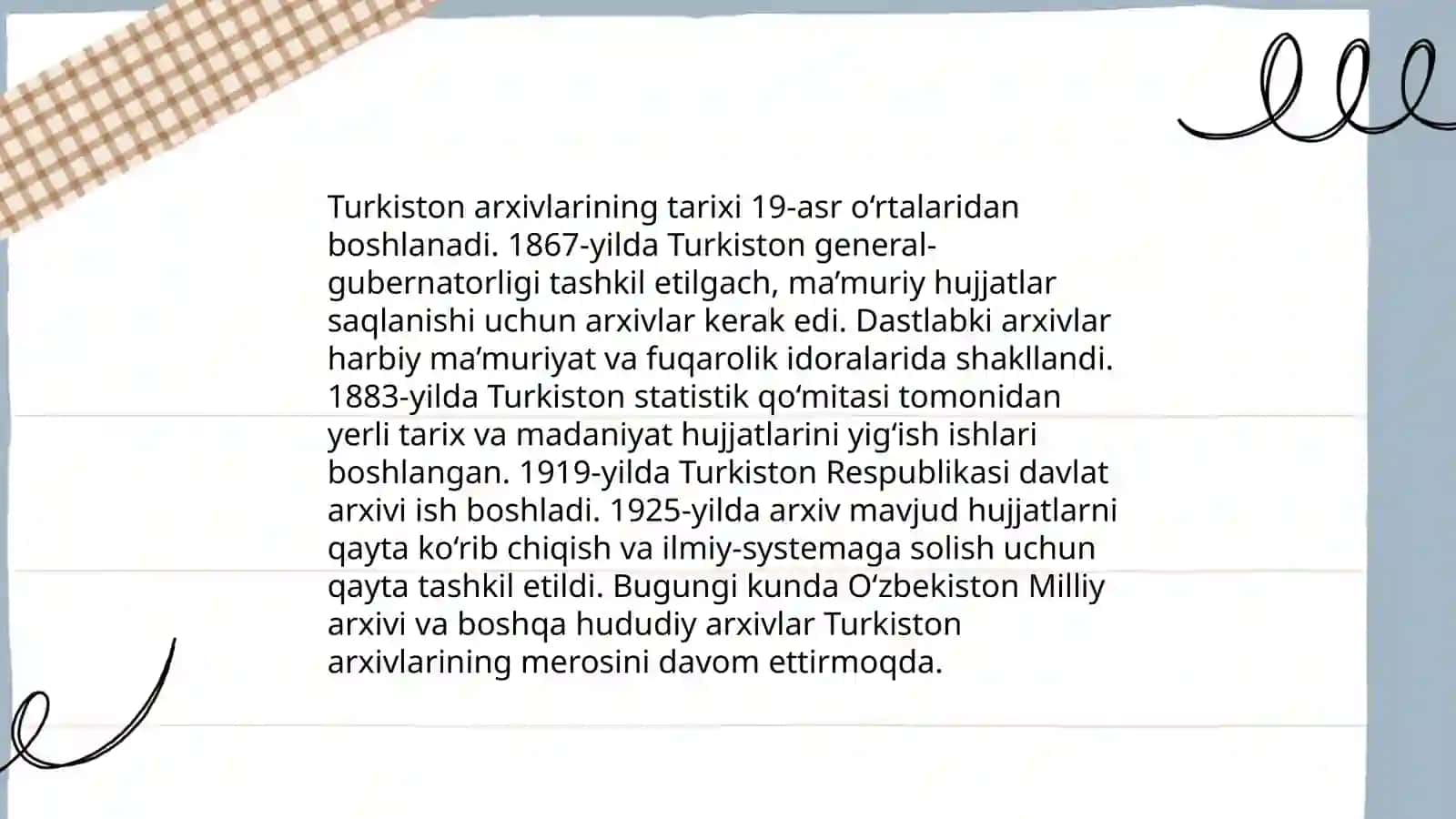 Turkistonda arxivlarda ish yuritish 3