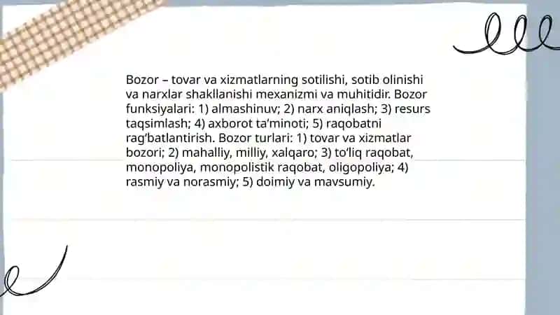 Bozor va tavakkalchiik 3