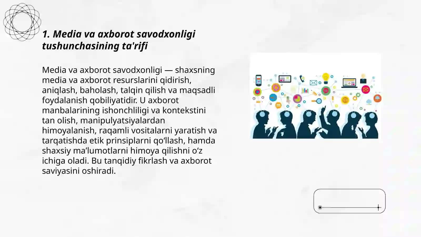 Media va axborot savodxonligi tushunchasi va uning axamiyati 3
