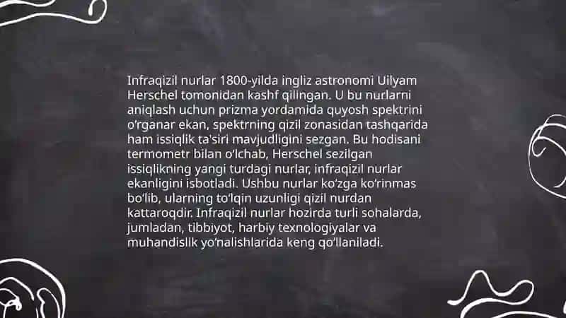 Infraqizil mavzusida taqdimot 3