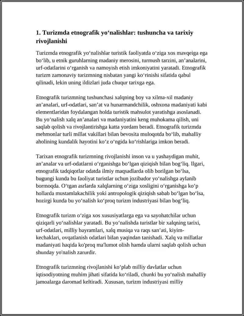 TURIZMDA ETNOGRAFIK YOʻNALISHLAR 3