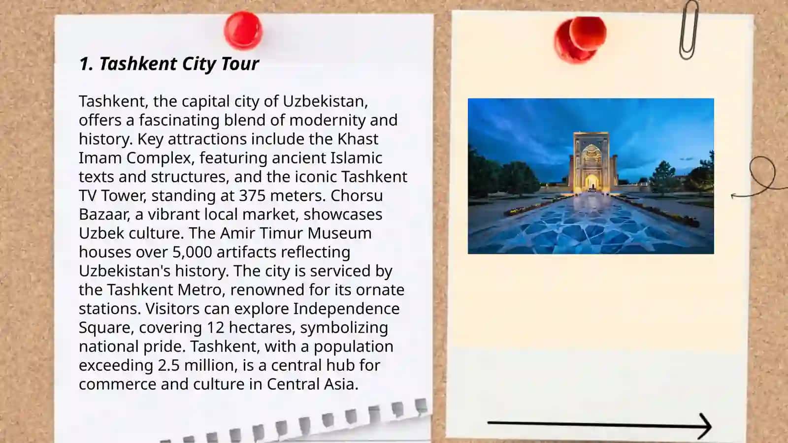 The sightseeing of Uzbekistan 3