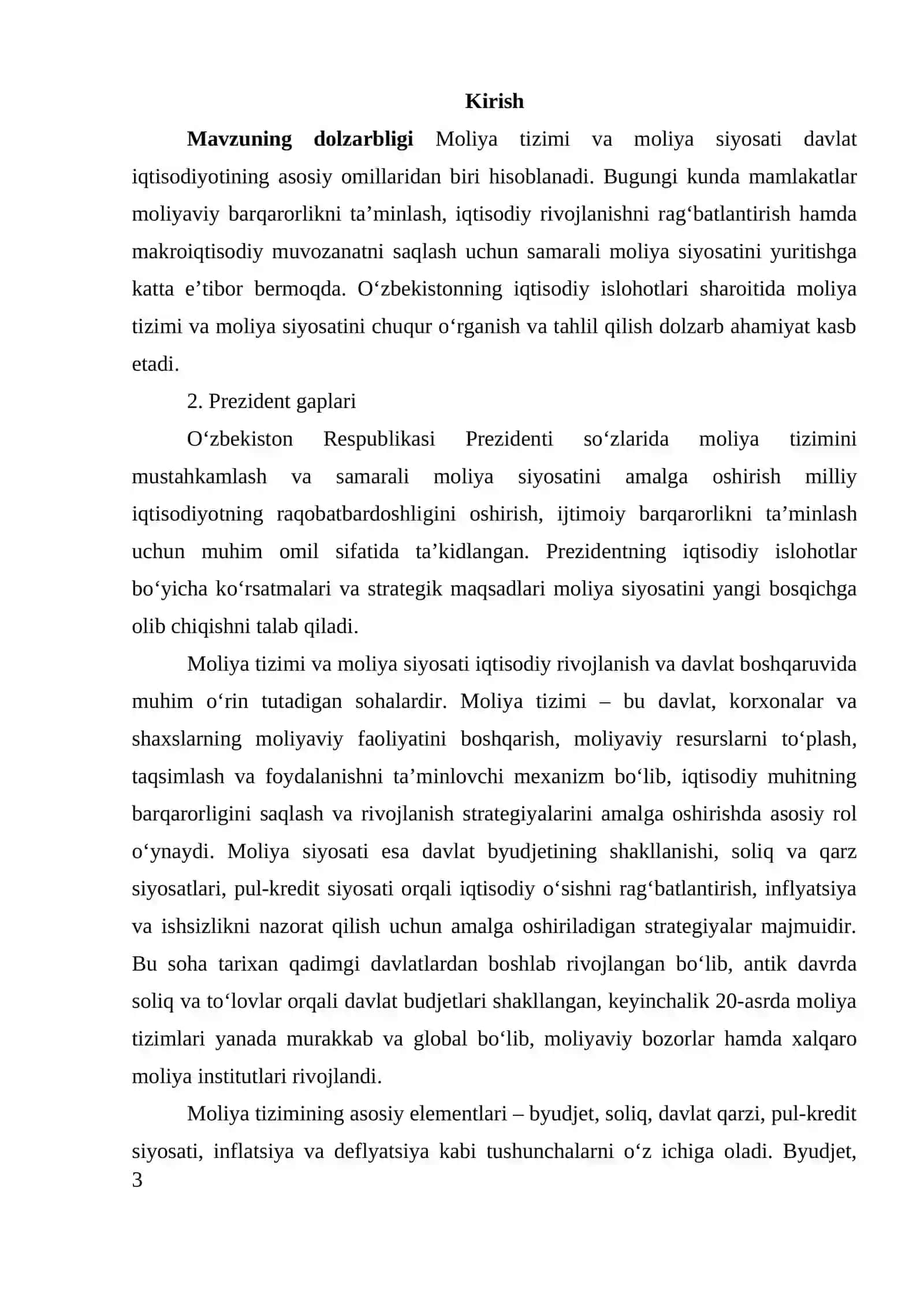 Moliya tizimi va moliya siyosati 3