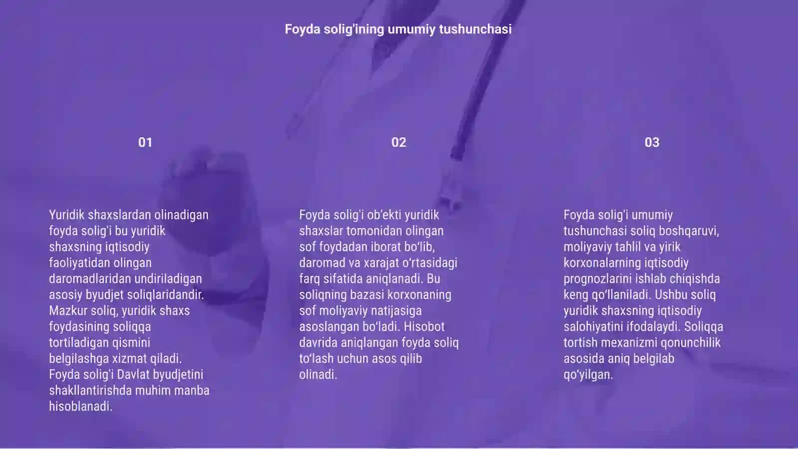 Yuridik shaxslardan olinadigan foyda solig'i 3