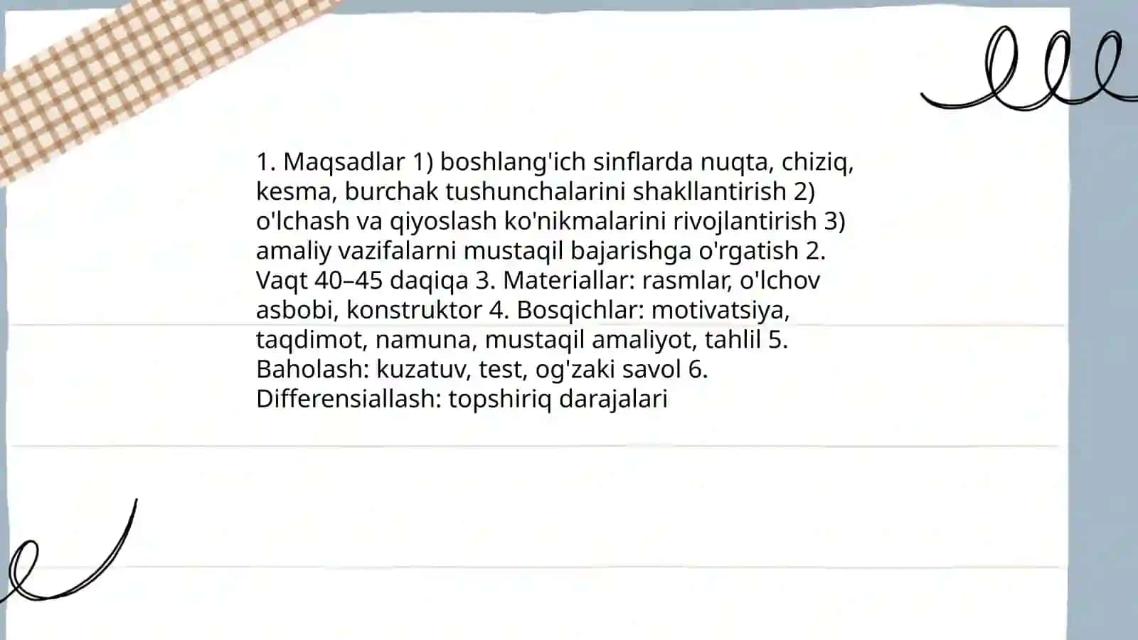 Boshlang'ich sinflarida geometriya elementlarini o'rgatish metodikasi 3