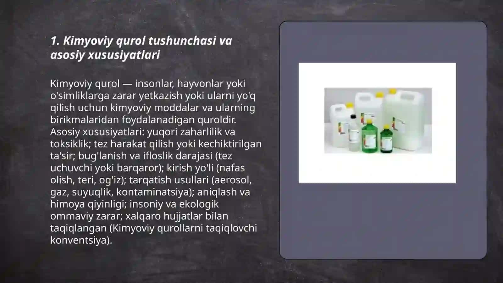Kimyoviy qurol 3