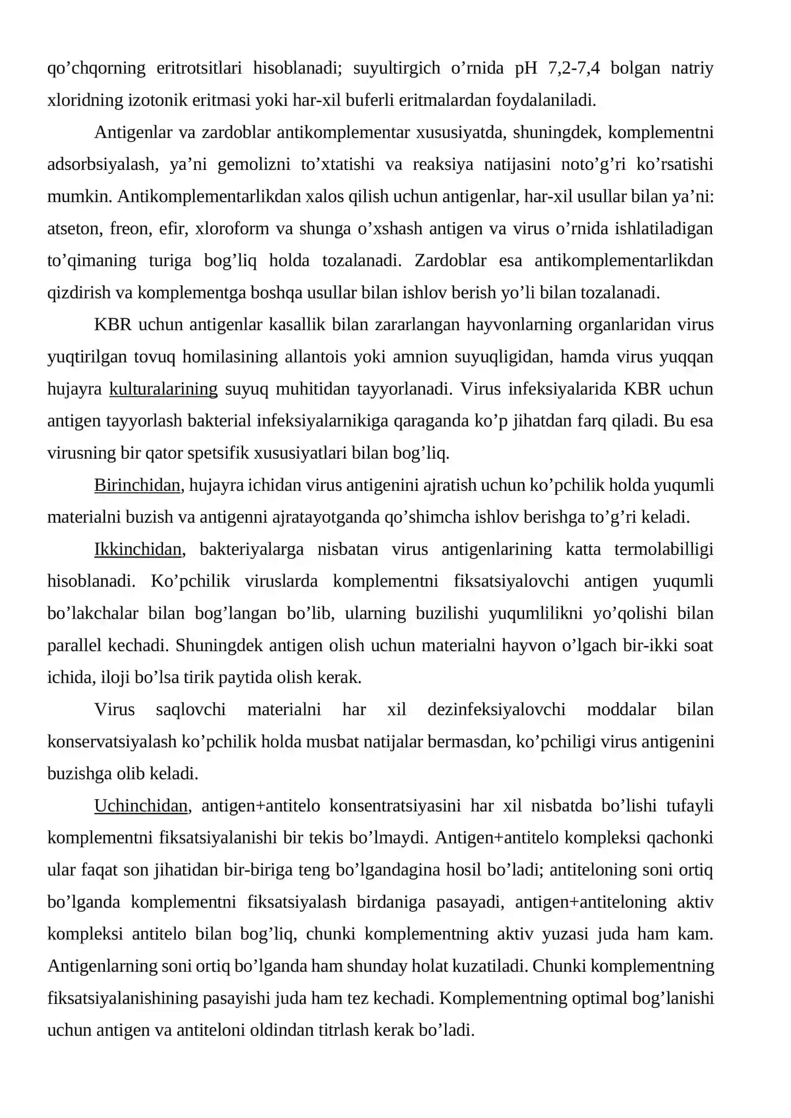 Komplementni bog’lash reaksiyasi 3