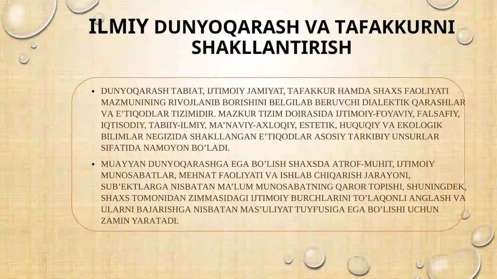 O’Quvchining ilmiy dunyo qarashini shakllantirish 3