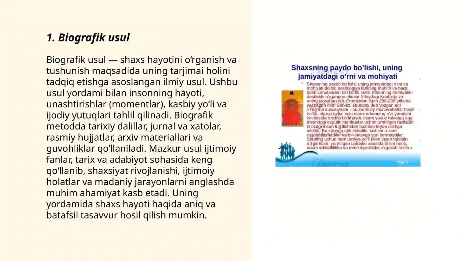 Shaxsni oʻrganish metodlari 3