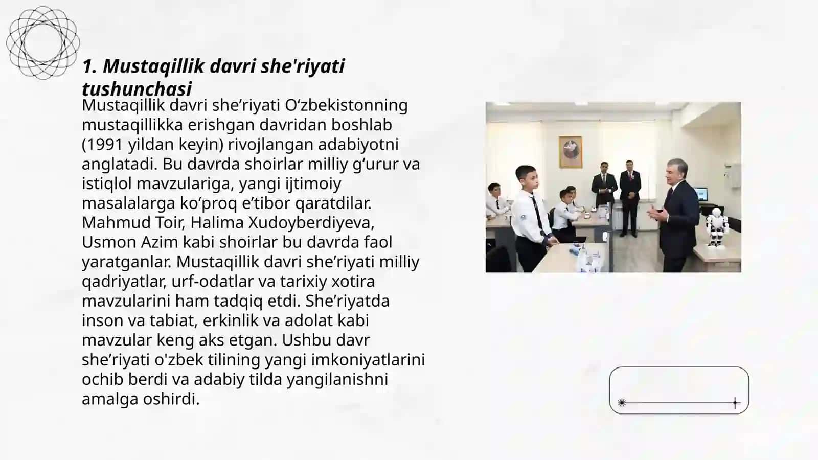 Mustaqillik davri sheʼriyatida g'azal janri tipologiyasi 3