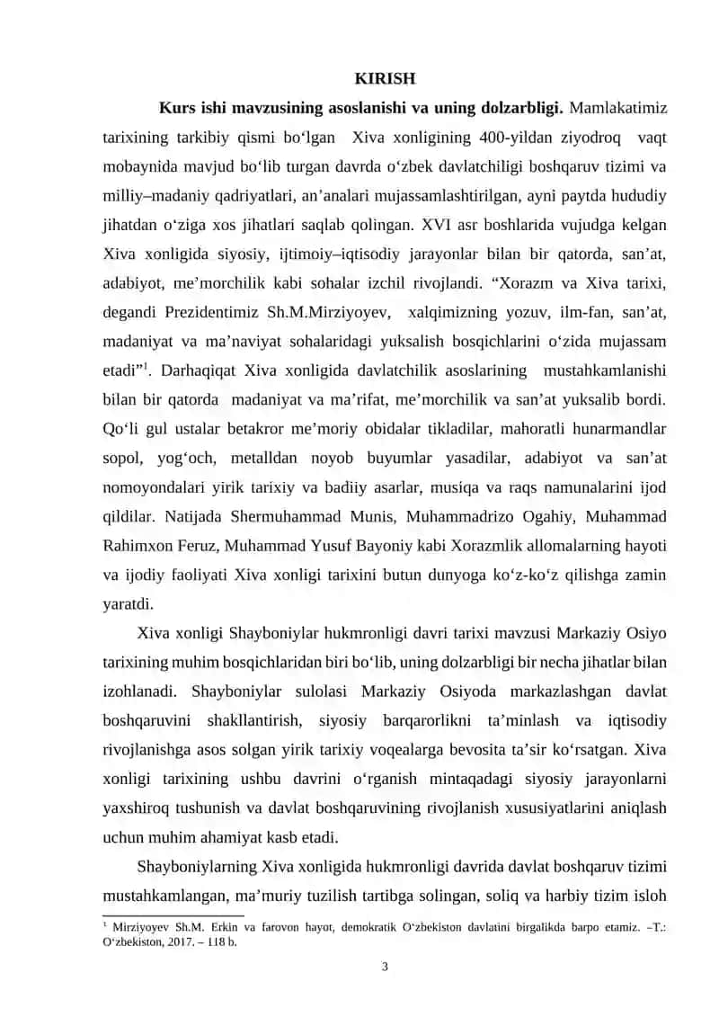 XIVA XONLIGI SHAYBONIYLAR HUKMRONLIGI DAVRI TARIXI 3