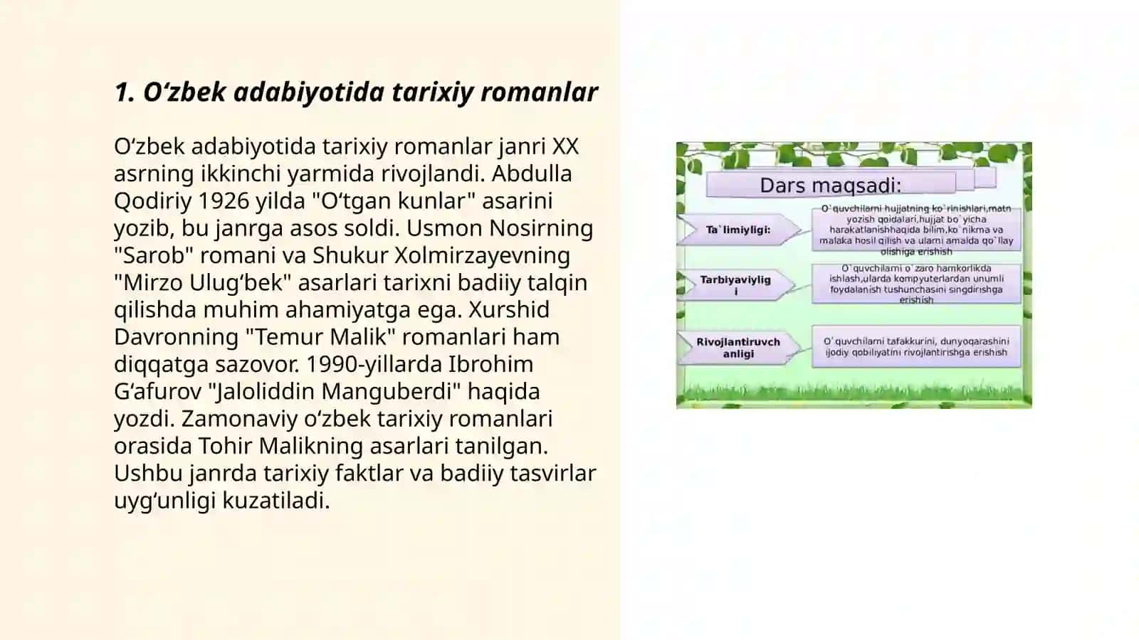 O‘zbek adabiyotida tarixiy romanlar 3