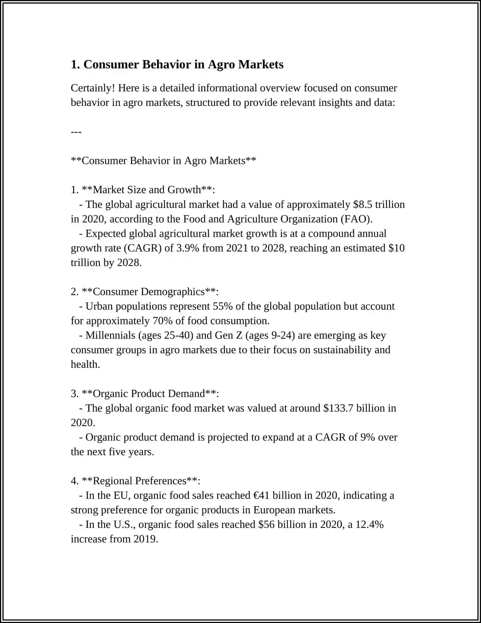 Consumer Behavior in Agro Markets 3