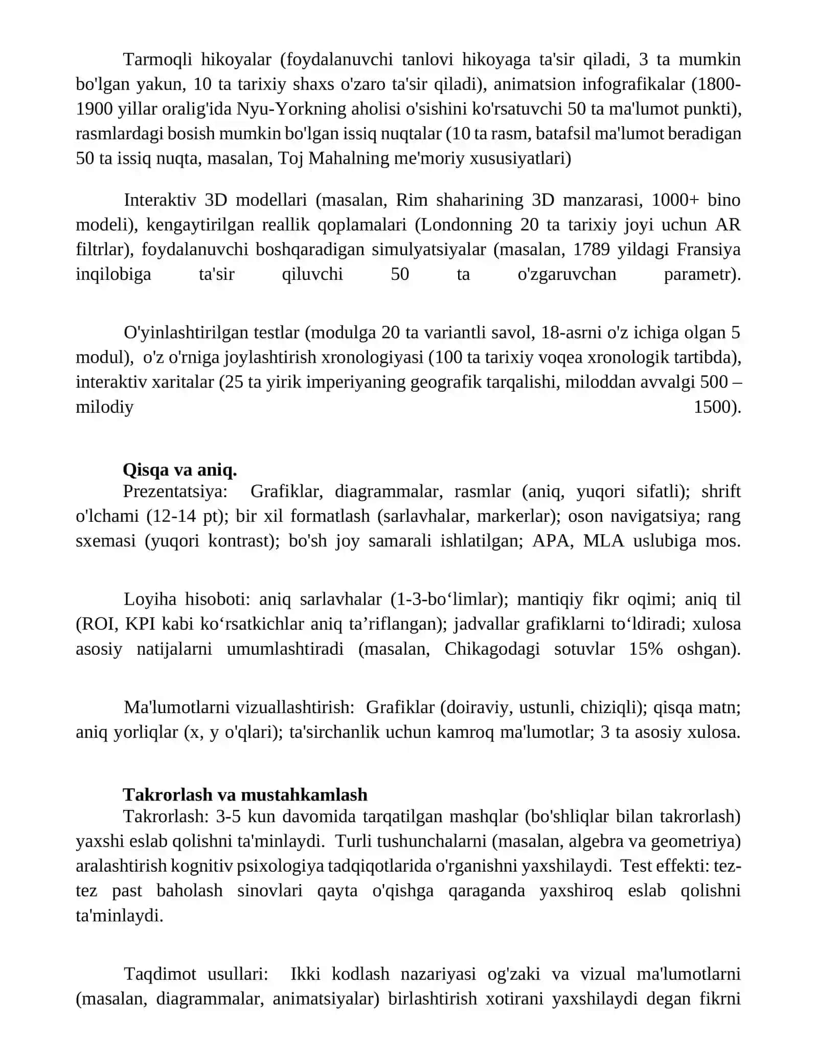 Mavzuni bayon qilish metodi 3