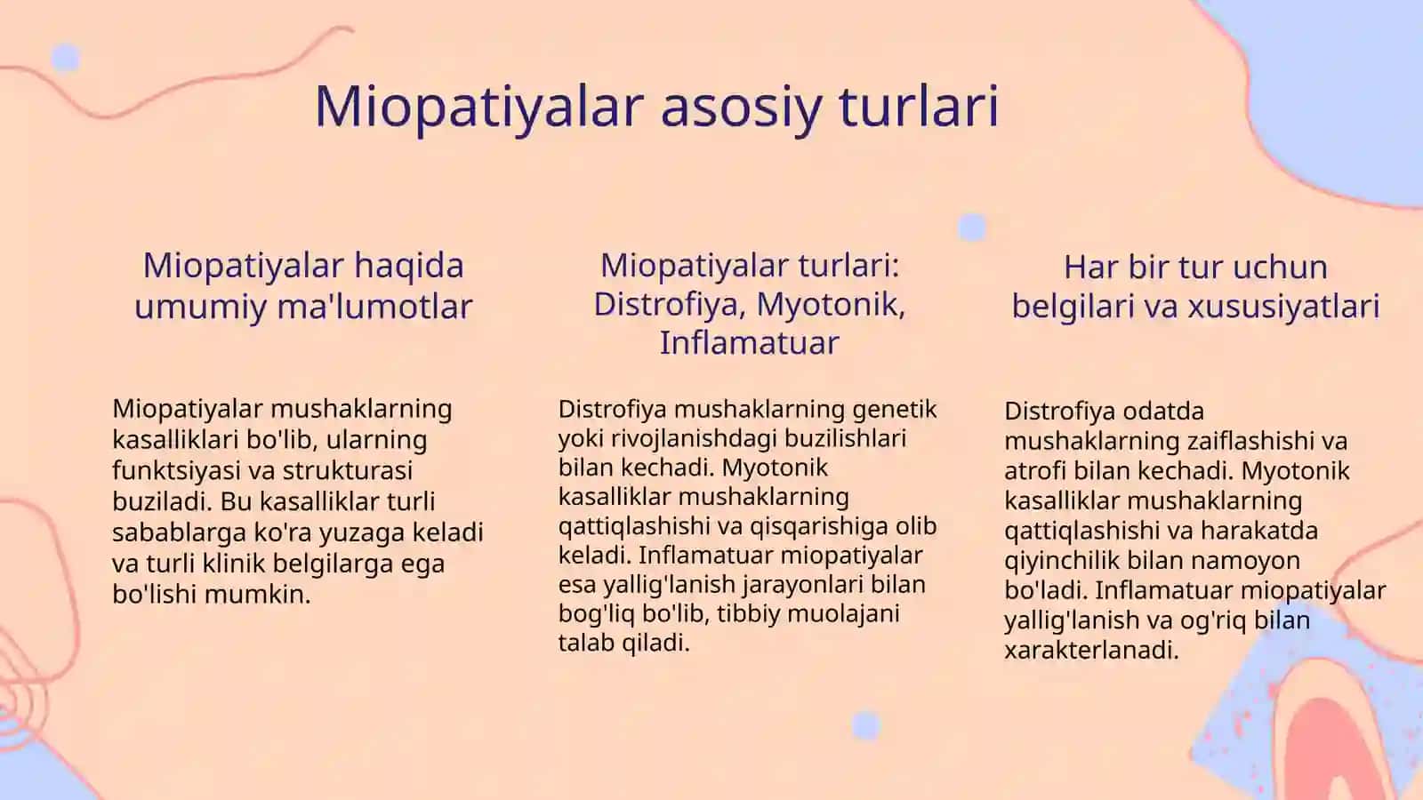 Miopatiyalar. Mushaklar denervatsiyasi 3