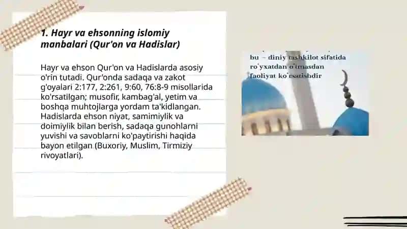 Hayr ehson va diniy e'tiqodlar 3