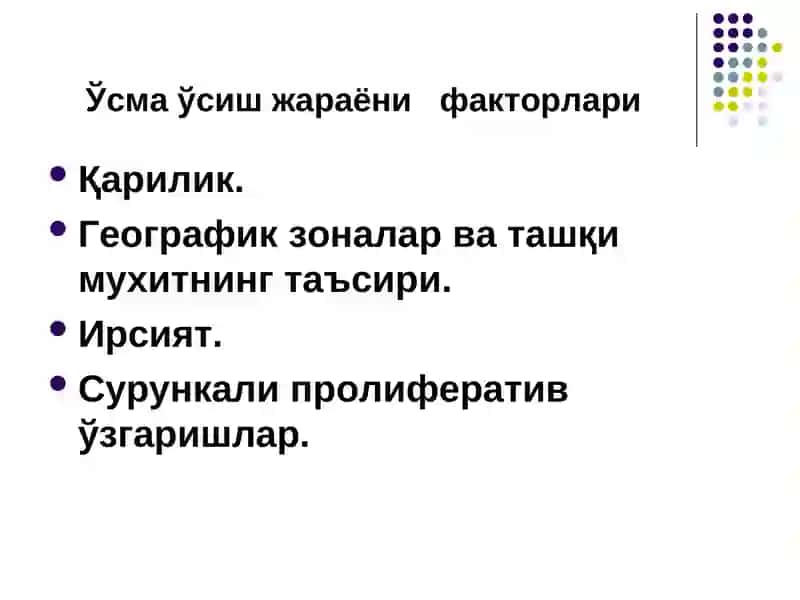 Ўсмалар 3