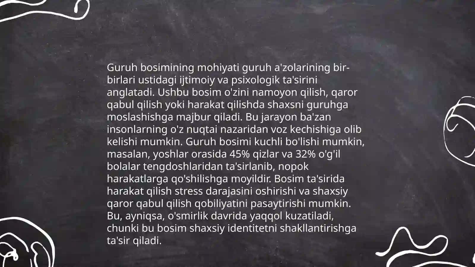 Guruh bosimi. Konformlik turlari 3