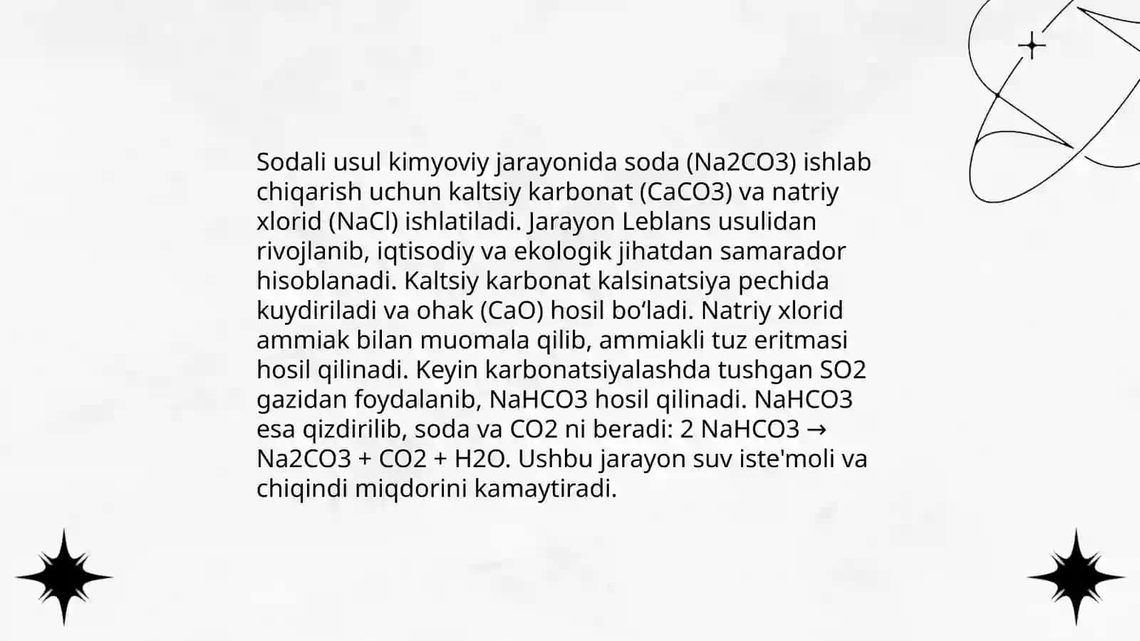Sodali usulda o'yuvchi natriyni olish 3