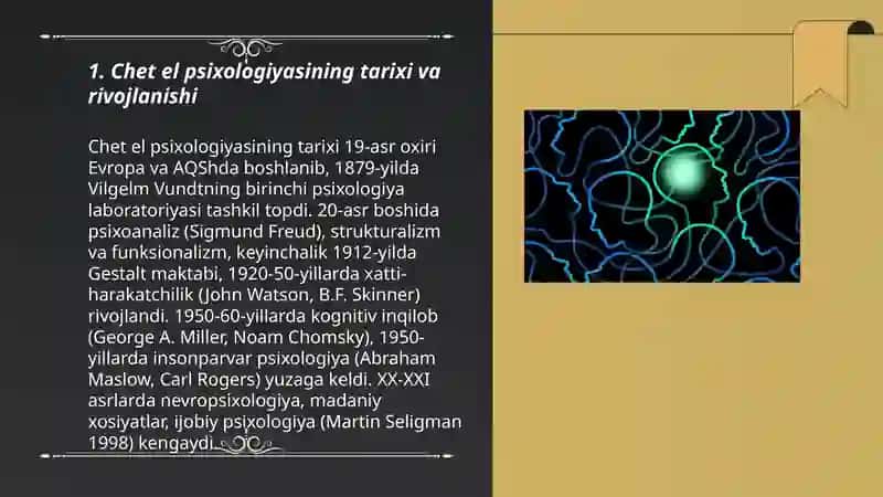 Chet el psixologiyasi 3