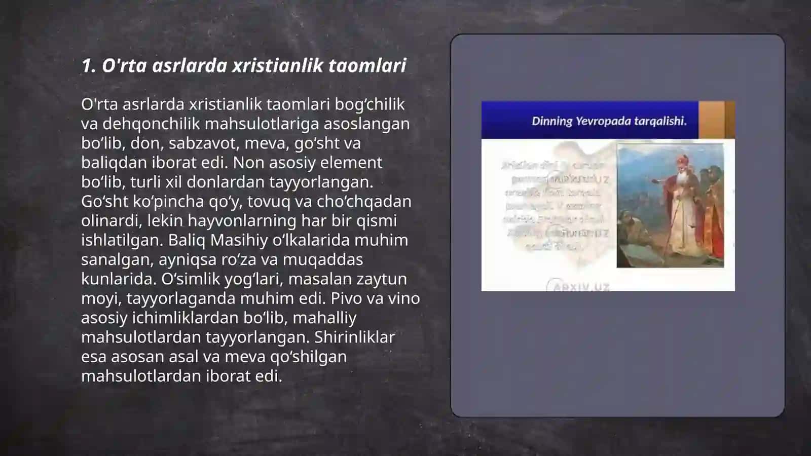 O'rta asrlarda xristianlik taomlari 3