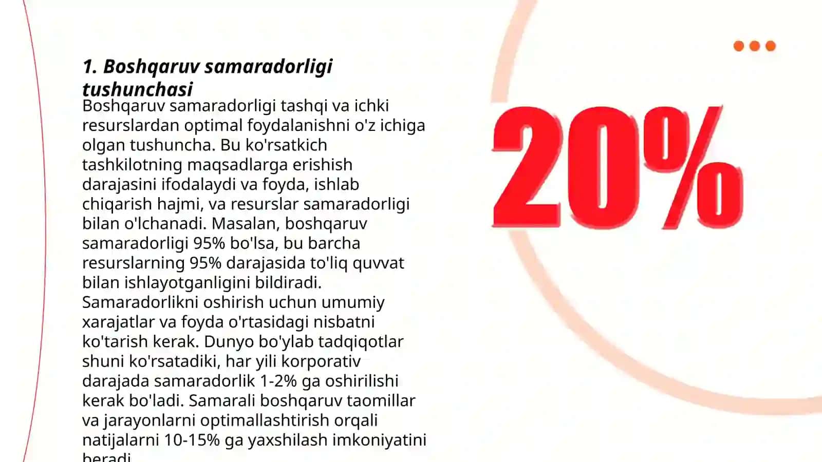 Boshqaruv samaradorligi 3