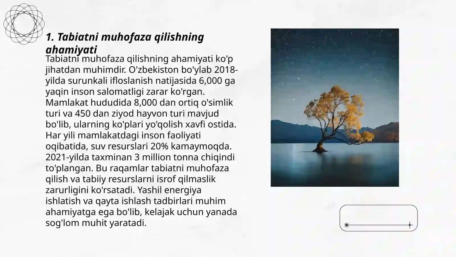 Tabiatni muhofaza qilish 3
