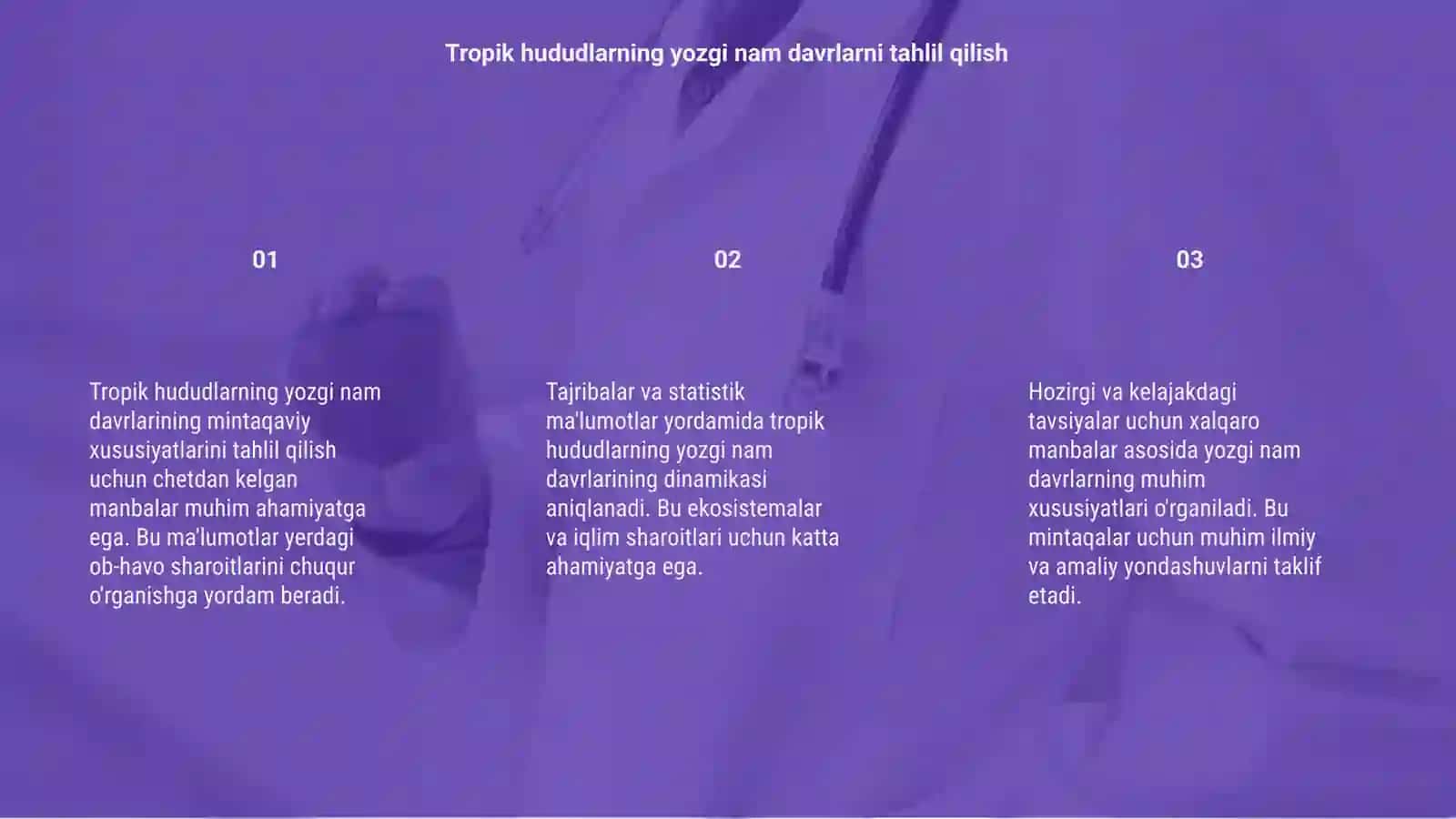 Tropik hududlarning yozgi nam davrli mintaqasi 3