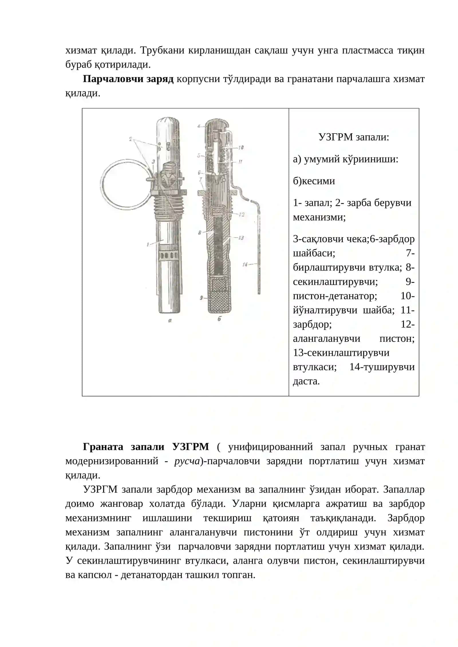 Мавзу Қўл гранаталари 3
