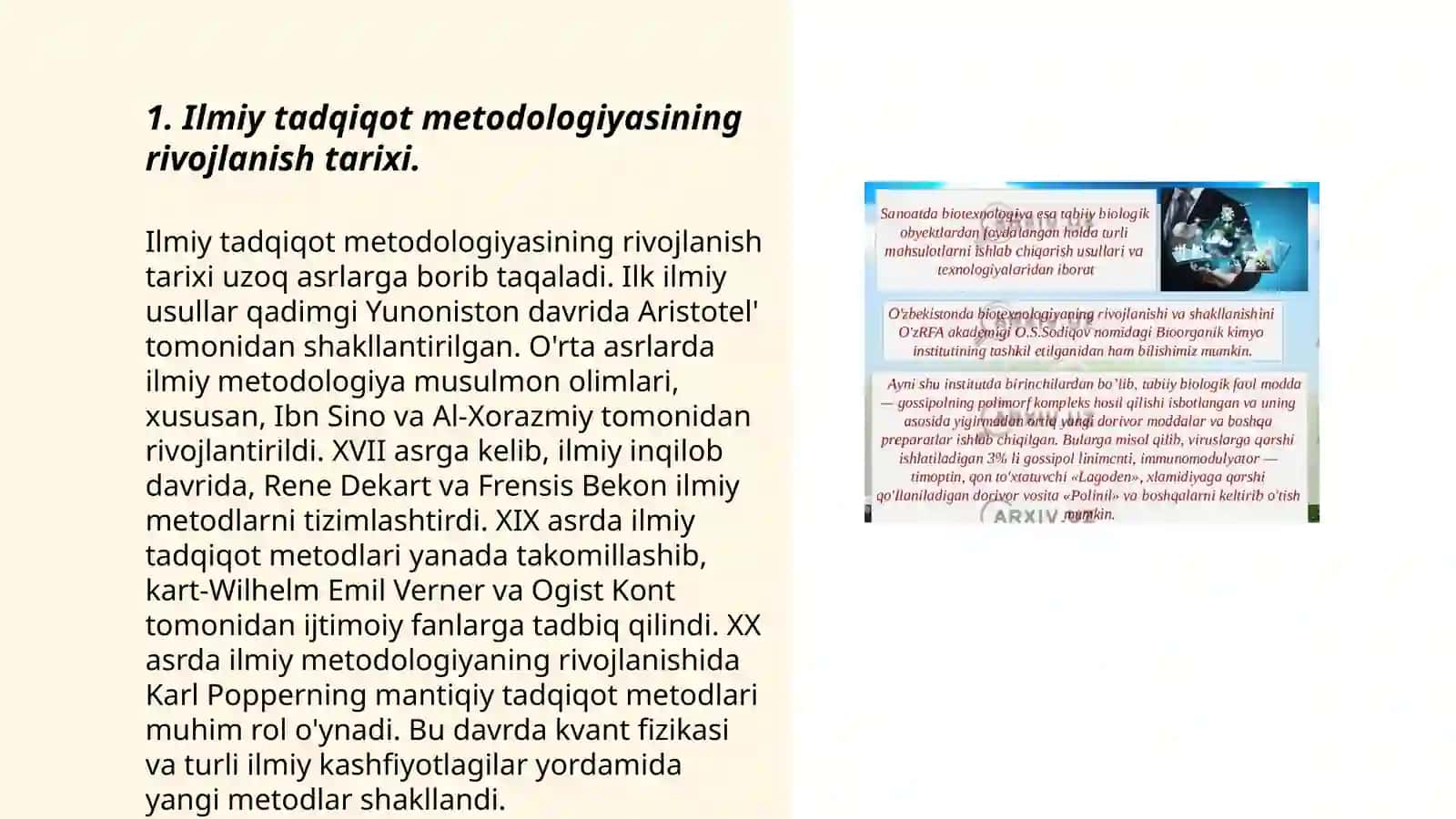 Ilmiy tadqiqot metodologiyasi fanining tarixi 3