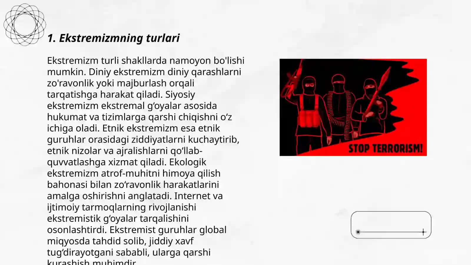 Ekstremizm va terrorizm 3