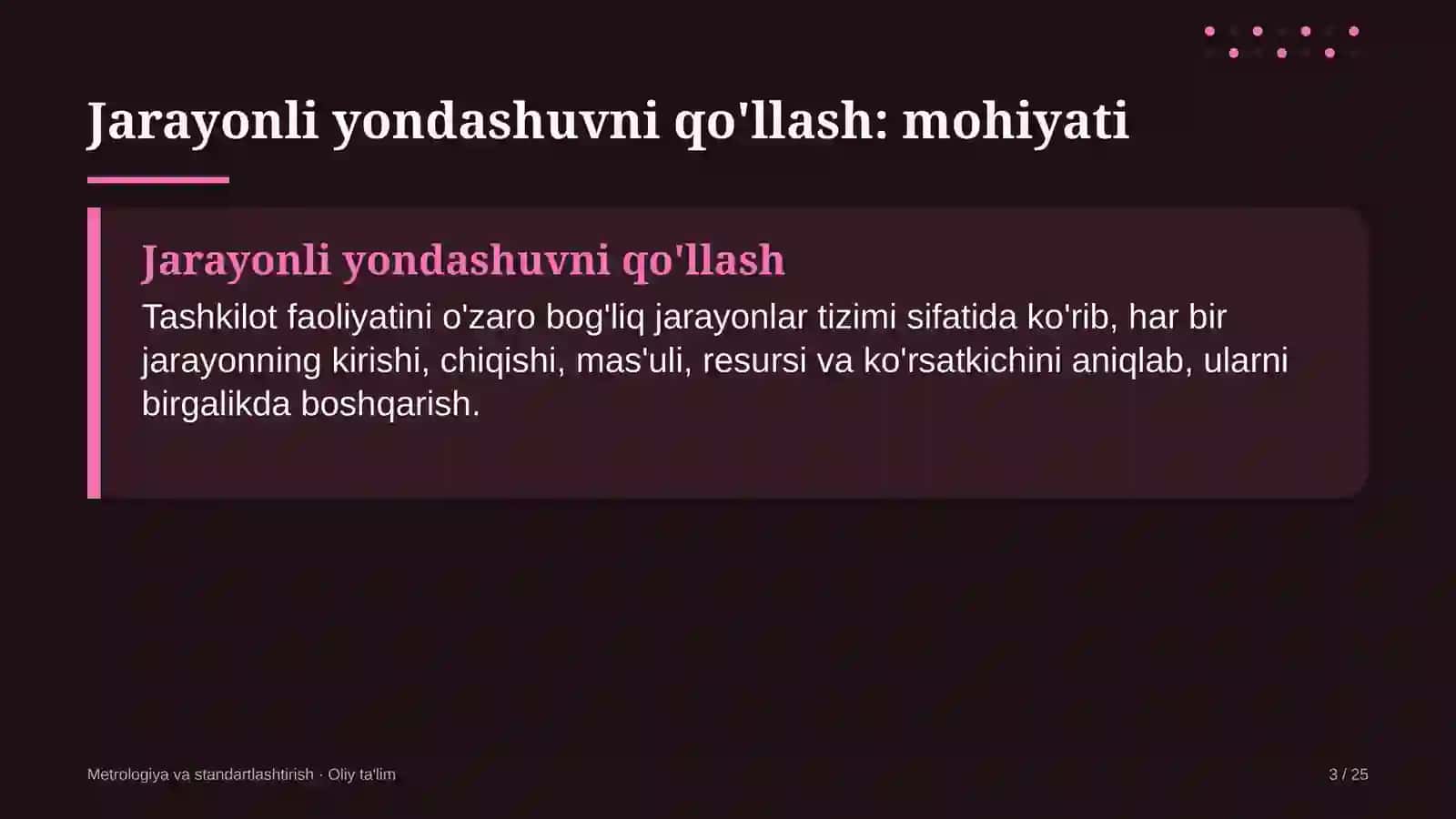 Beton zavodlarida jarayonli yondashuvni qo'llash 3
