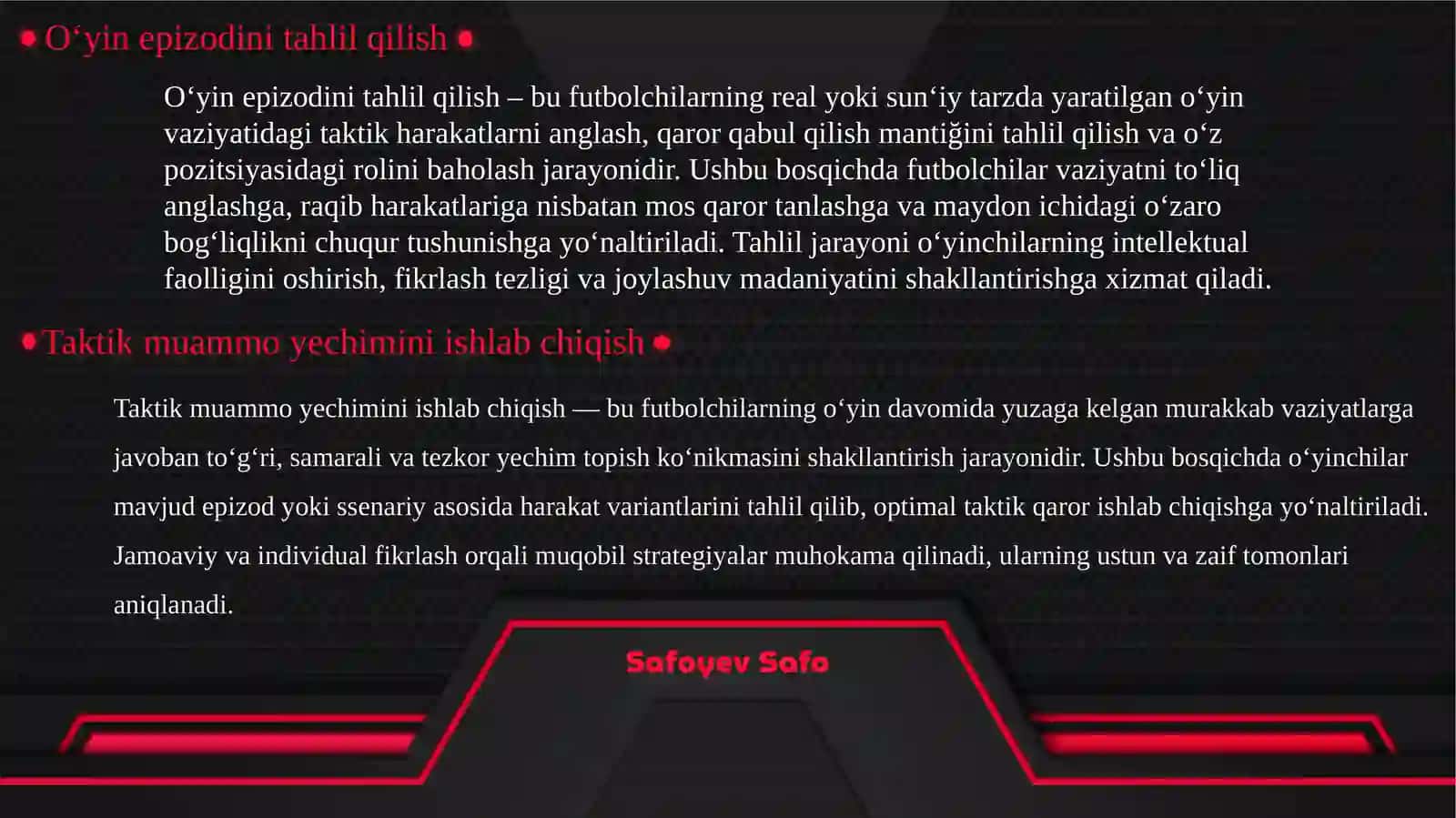 O‘yin epizodini tahlil qilish 3