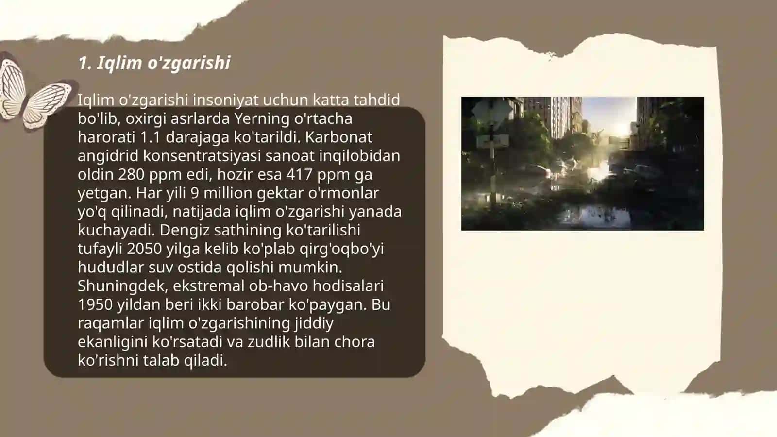 Iqlim o'zgarishi 3