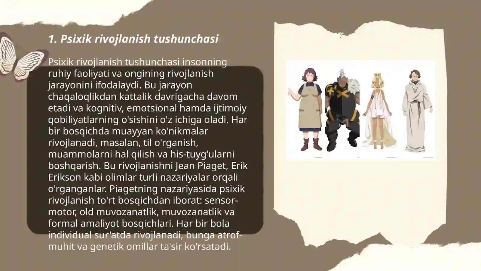 Psixik rivojlanish va uni davrlashtirish 3