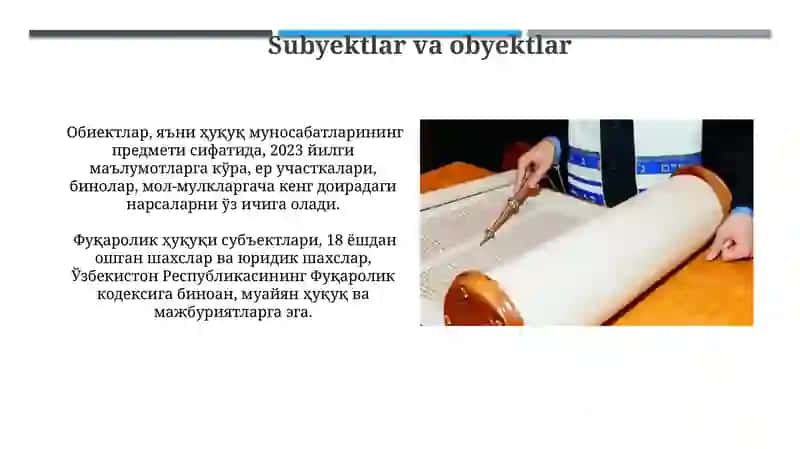 Fuqarolik huquqining tizimi 3