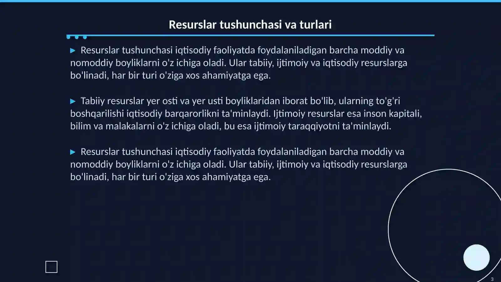 Resurslar 3