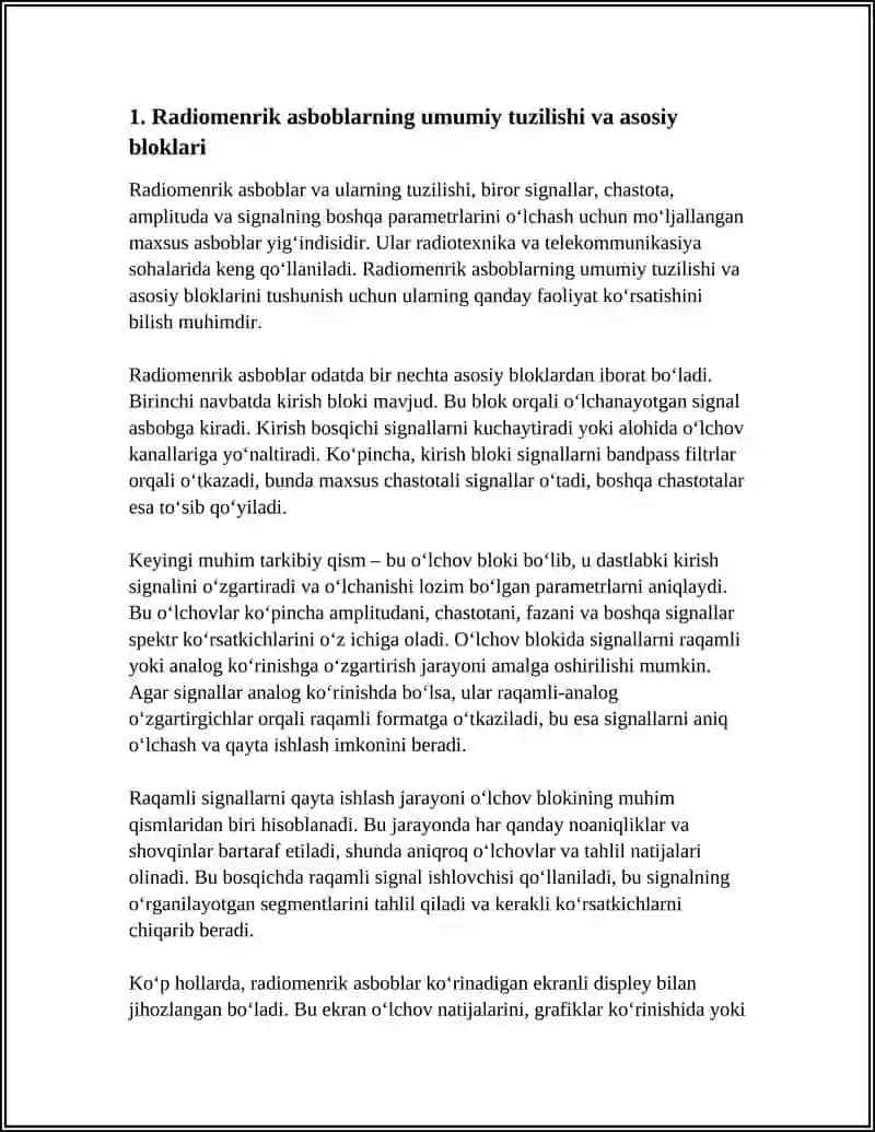 RADIOMENRIK ASBOBLARNING TUZILISHI VA ULAR BILAN ISHLASH TAMOINLARI 3