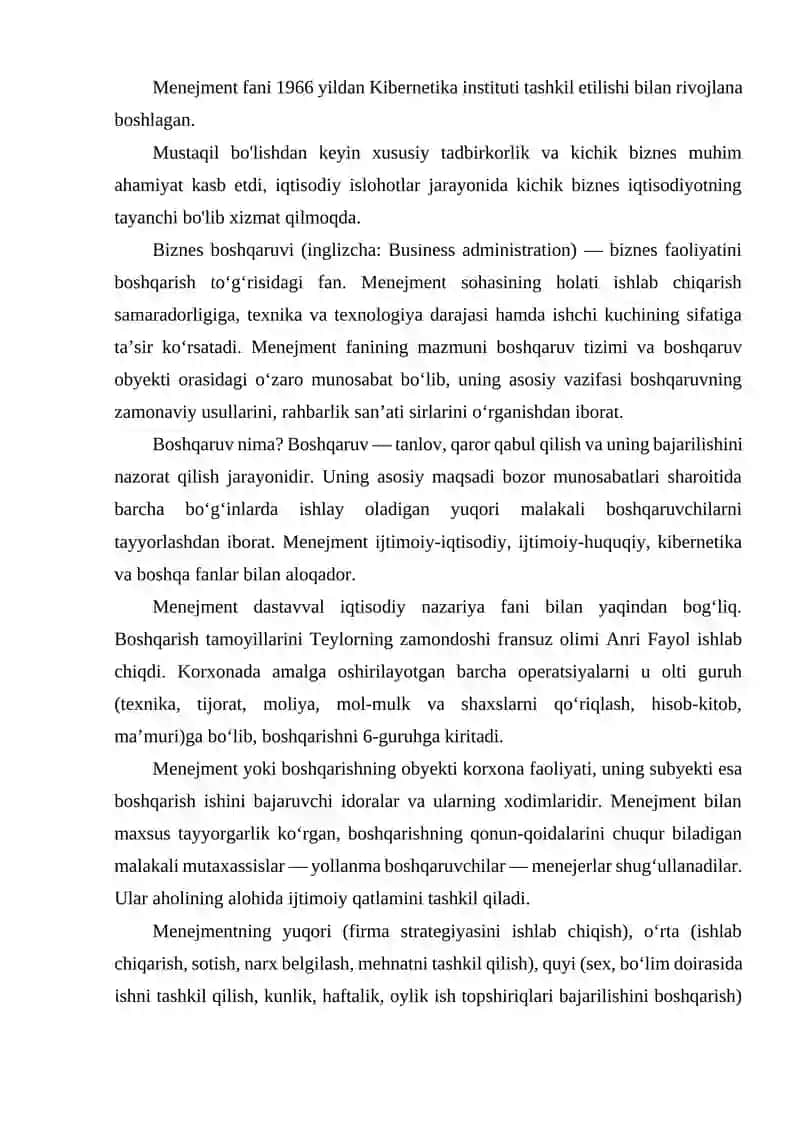 BIZNES RIVOJLANISHINING RIVOJLANISH TARIXI 3