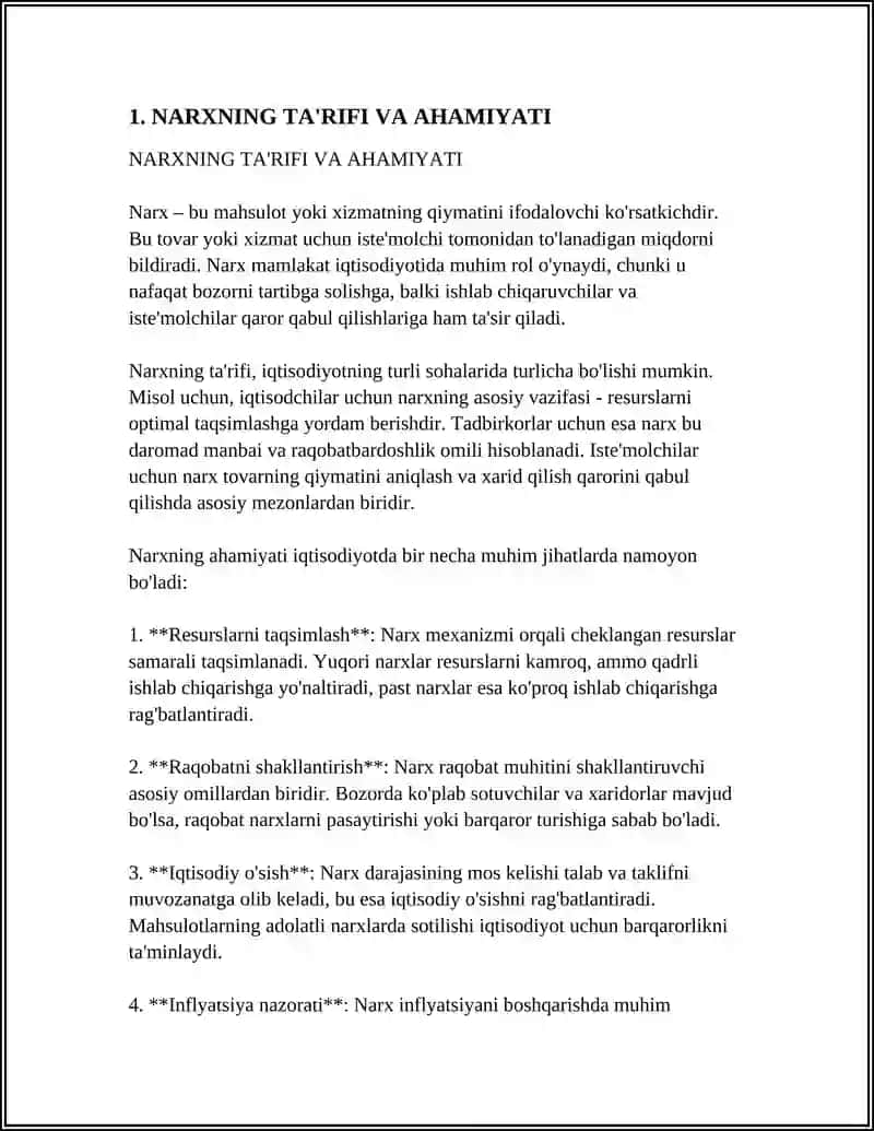 NARXNING MOHIYATI VA SHAKLLANISHI 3