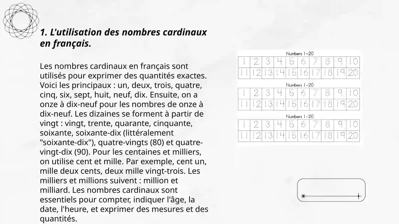 L'emploi des nombre en français 3
